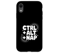Ctrl Alt Nap Rilassante Gamer Umorismo Sonno Custodia per iPhone XR