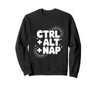 Ctrl Alt Nap Rilassante Gamer Umorismo Sonno Felpa