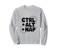 Ctrl Alt Nap Rilassante Gamer Umorismo Sonno Felpa