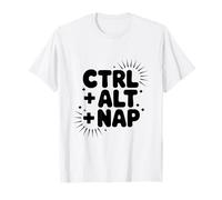 Ctrl Alt Nap Rilassante Gamer Umorismo Sonno Maglietta