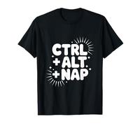 Ctrl Alt Nap Rilassante Gamer Umorismo Sonno Maglietta