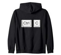 Ctrl C Costume Halloween Ctrl V Ctrl C Last Minute Halloween Felpa con Cappuccio
