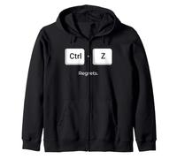 Ctrl Z Annulla la scorciatoia da Tastiera Si rammarica Divertente Felpa con Cappuccio