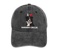 CTRLTSXUS Baseball 2025, Visiera Estiva Sun Border Prodotto per Fan Cappelli Hip Hop Cane Collie Cappello da Cowboy Cappello a Visiera Cappello da Baseball Lavato