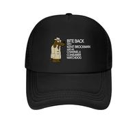 CTRLTSXUS Bite Back con Kent Brockman Cappello da Baseball da Donna di Lusso Cappello Visiera Termica Cappello da papà Nero Golf Femminile Uomo