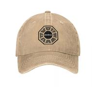 CTRLTSXUS Cappello da Baseball con Logo Dharma Initiative per Adolescenti Unisex Cappello Bianco e Nero Camionista Y2k Schermo Sportivo Outdoor Snapback