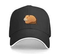 CTRLTSXUS Capybara Grasso Capy Disegno a Cartoni Animati Cappello da Baseball Cappello da Cavallo Cappello Estivo Cappello Divertente Cappello di Lusso Cappello da Uomo Cappello da Donna
