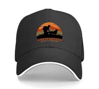 CTRLTSXUS Copia di Life Is Better with A Golden Retriever Dad Baseball cap, Cappello Nero da Uomini da Festa, Cappello da Golf da Donna Indumento da Uomo