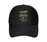 CTRLTSXUS Fly Chance Inspirational - Cappellino da Baseball in Rete Ispirata e edificante con Design di Frasi