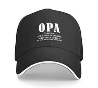 CTRLTSXUS Opa Come Un Nonno Normale, Solo Che Regalo Molto più Figo per Nonno, papà, Cappello da Baseball da Uomo Cappello Divertente da Donna Cappellini da Uomo