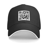 CTRLTSXUS Rick Roll QR Code Cappello da Baseball Cappello Estivo Cappello da Uomo di Lusso Cappello da Camionista Cappello Uomo Uomo di Lusso Femminile Uomo