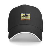 CTRLTSXUS Rombauer - Vincitore del Preakness - Cappello da Corse da Baseball da Corse di Cavalli Cappelli di Lusso Visiera Cappelli Personalizzati per Uomo Cappelli Donne da Uomo