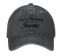 CTRLTSXUS Sei Bellissima e io Sono Pazzo Cappello da Baseball Cappello di Natale Cappello da Gentiluomo Cappello Visiera da Spiaggia da Donna Uomo