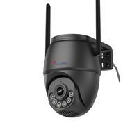 Ctronics 5MP Telecamera WiFi Esterno, Auto Tracking, Dual Band 2,4/5GHz, 3K HD Visione Notturna Colori 30m, AI Persone/Veicoli/Animali, Allarme Sonoro/Luminoso, FTP/128GB/Cloud/NAS, IP66
