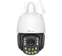 Ctronics Zoom Ottico 30X, Visione Notturna IR 180 m & Colore 80 m, 5MP Telecamera WiFi Esterno, Auto Track, 60 Posizioni & 2 Rotte, Wi-Fi Dual-Band, PC/App, 128GB TF/Cloud/FTP/NVR, Metallica
