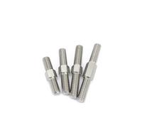 CTRSM Barra filettata Doppia, Metrico M4 M5 Filettatura Sinistra e Destra Asta filettata Doppia in Acciaio Inossidabile 304 Bulloni Asta Dente Stick Barra filettata a Doppia Testa(M5x80 2pcs)
