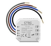 CTSC Dimmer LED 220V - Trailing Edge, Silenzioso, Regolatore di Intensità per LED Regolabili e Lampade ad Incandescenza Alogene (B2N)