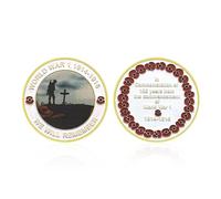 CTTSDHIPE Moneta Commemorativa 1914-1918 Prima Guerra Mondiale Moneta da Collezione Moneta Sfida Placcata in Oro 100° Anniversario della Prima Guerra Mondiale Moneta Souvenir Regalo da Collezione