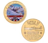 CTTSDHIPE Moneta Commemorativa della Battaglia d'Inghilterra 80° Anniversario Moneta Souvenir Moneta Challenge Placcata in Oro Regali Souvenir