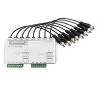 CTXSumTec Ricetrasmettitore video balun passivo HD a 8 canali con cavo connettore BNC, cavo di trasmissione video RJ45 BNC UTP per telecamera di sorveglianza CCTV DVR 720P/1080P HD-CVI/TVI/AHD