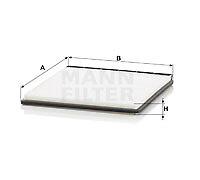 CU 2734 MANN-FILTER Filtro, Aria abitacolo per RENAULT