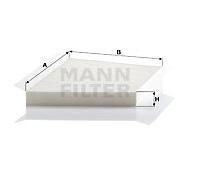MANN-FILTER Filtro cabina CU 3172 per autovetture e veicoli commerciali