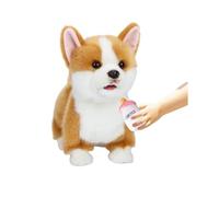 CU-MATE Peluche interattivo simulatore di cane, giocattolo elettronico realistico per cani e gatti, con coda che cammina, abbaiare, scodinzolare, parlare, come un vero regalo robotico (Corgis