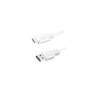 CU0173 Cavo USB 3.2 USB A-Spina,USB C-Spina 0,5m Bianco 5Gbps LOGILINK
