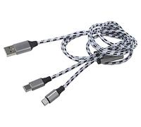 CU0202 Cavo ad alta velocità, USB 2.0 nichelato 1,2 m bianco tessuto LOGILINK