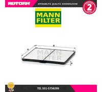 MANN-FILTER CU 2012 Filtro aria cabina - per Autovetture + veicoli commeriali