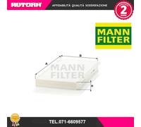 Filtro cabina MANN-FILTER CU 3139