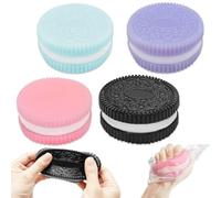 Cuackamily 4 Pezzi Taba Squishy,Giocattoli Antistress a Biscotto,Giocattolo Antistress per Biscotti,giocattolo ultra morbido,Fufu Squishy Giocattolo Antistress per Bambini Adulti Regalo di Compleanno