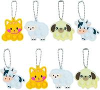 Cuackamily 8 Pezzi Mini Pop Push It Fidget Toy Portachiavi, Colorato Silicone Poppet Bubble Giocattoli Sensoriali Bulk, Portachiavi Squeeze Antistress Giocattoli per Feste Regalo per Bambini Adulti