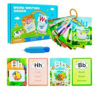 Cuackamily Baby Flashcards Giocattoli Montessori Apprendimento per Bambini 2-6 Anni giochi sensoriali Educativi ABC Alfabeto ortografico Apprendimento per Bambini Regalo per l'apprendimento prescolare