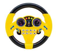 Cuackamily Giocattoli per Volante Bambini, Volante per Auto, Controller di Guida Portatile simulato, Giocattolo d'Imitazione per Guida Simulata, giocattolo regalo educativo per bambini (Giallo)