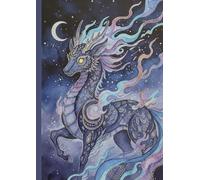 cuaderno 1 linea: Animales fantasticos