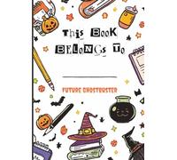 Cuaderno A4 Halloween Niños: Escuela Espeluznante - Libreta de Notas con Rayas: Divertido cuaderno con temática de Halloween para niños de 4 a 12 años | Ideal para la escuela, escritura y dibujo