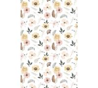 Cuaderno Aesthetic Flores - Main Character Energy | Diario de cuadritos Minimalista 13,97 x 21,59 | Libreta Bonita para Chicas: Cuaderno flores - paginas con cuadritos - 13,97 x 21,59cm