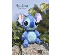 Cuaderno Amigurumi Azul - Hojas Lisas 6x9: Libreta en blanco para bocetos, notas y dibujos | Diseño con muñeco amigurumi kawaii en la portada