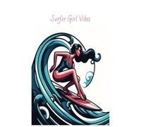 Cuaderno Clásico con Hojas Rayadas, Tapa Blanda: Surfer Girl