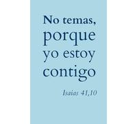 Cuaderno con cuadros grandes para apuntes, escritura y reflexiones. No temas, porque yo estoy contigo." (Isaías 41:10)