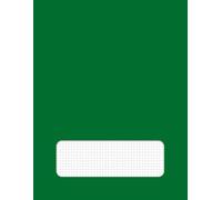 Cuaderno Cuadriculado Verde Oscuro: Formato grande 8,5" x 11", 50 hojas (100 páginas), ideal para apuntes, esquemas, tablas y gráficos