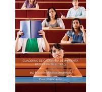 CUADERNO DE CALIGRAFÍA DE IMPRENTA "RECUPERA TU LETRA 3": 150 hojas de práctica progresiva