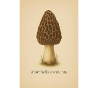 Cuaderno de Cuadrícula 5x5 mm - Morchella esculenta - 100 Páginas - 15,2 x 22,9 cm: Diseño realista con nombre científico - ideal para estudiantes, amantes de la naturaleza o como regalo