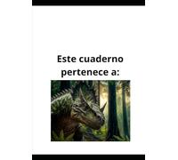 CUADERNO DE DIBUJO: Bloc de notas infantil grande de 100 páginas en blanco con temática de dinosaurios para pintar y colorear con lápices y rotuladores