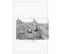 Cuaderno de Dibujos A5, 200 Páginas, Hojas Blancas, Madrid: Sketchbook de bocetos, ideas y dibujos arquitectónicos