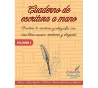 Cuaderno de Escritura a Mano para Adultos y Adolescentes: Cuaderno de caligrafía de práctica de escritura con letra cursiva, elegante y moderna. Con ... hojas donde encontraras consejos y mucho más.
