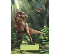 Cuaderno de Escritura de Dinosaurios para Niños | Rayas Dobles | A4 | 100 Páginas | Practica Caligrafía y Escritura Divirtiéndote | Peque Mundo