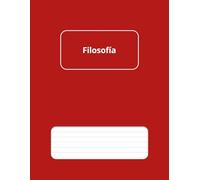 Cuaderno de Filosofía - Pautado: Formato grande 8,5" x 11", 50 hojas (100 páginas), ideal para apuntes, esquemas, tablas y gráficos