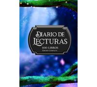 Cuaderno de lecturas de 100 libros, Diario de registro de lecturas, Book journal, Diario de lecturas de fantasía, Edición Compacta